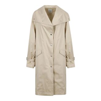 Toteme Oversized Trench - Dames - Mantels - Beige - Maat: XS Katoen