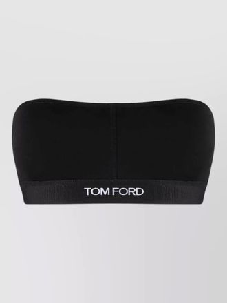 Tom Ford embroidered bandeau bra elasticized hem