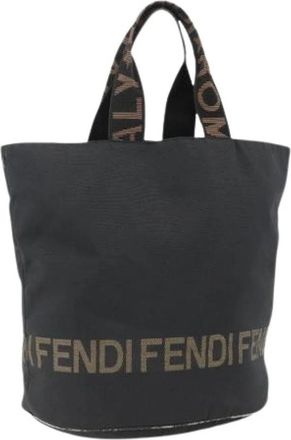 Fendi Pre-owned Nylon Tote Bag - Dames - Vintage Shopper - Zwart - ONE Size - Nylon - Vintage