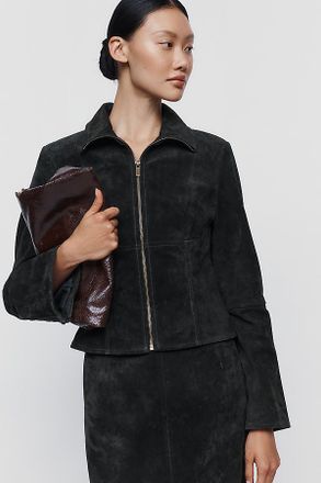 Avec Les Filles Suede Slim Jacket