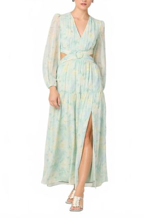 Astr Klarissa Long Sleeve Dress In Seafoam