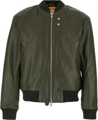 Sunflower Leren Vliegerjack - Heren - Bomber jackets - Groen - XL - Leer - Jassen