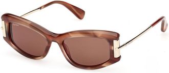 Max Mara MM0189 68E Womens Sunglasses Red Size 52