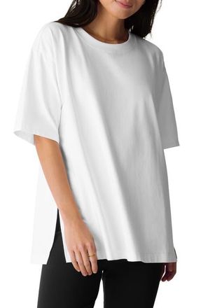 Eileen Fisher Oversize Crewneck Tunic in White at Nordstrom, Size Xx-Small