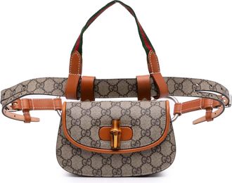 Gucci Pre-owned Womens Bamboo Belt Bag - Grey Textile - One Size