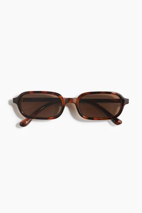 H&M Rectangular sunglasses - Braun/Schildpattmuster