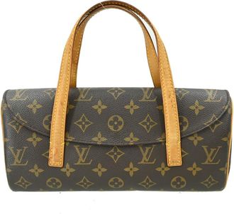 Louis Vuitton Sonatine Handbag Monogram Canvas Brown Canvas Handbag (Pre-Owned)