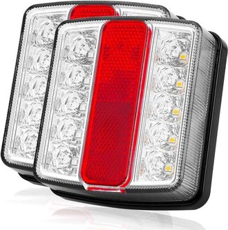 OEM Luces Traseras Led Magn&eacute;ticas Para Remolque, Con Luz Para Matr&iacute;cula, Universales De 12 V Y 7,5 M Para Autocaravanas, Caravanas, Camiones Y Remolques