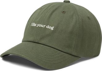 tentree Slogan Peak Hat in Deep Olive/i Like Your Dog at Nordstrom