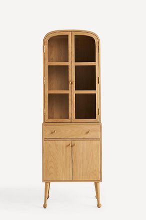 Anthropologie Moretti Oak Bar Cabinet
