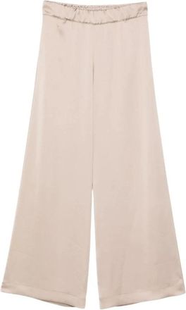 D.exterior Wide Broeken - Dames - Wijde Broeken - Beige - L - Broeken