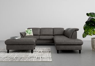 Sit&more Ecksofa »Maggiore L-Form« wahlweise mit Kopfteilverstellung, Bettfunktion und Stauraum