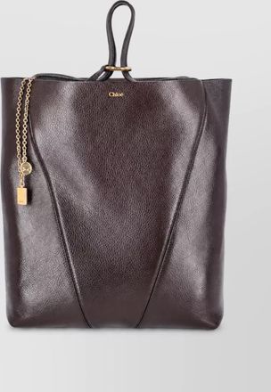 Chlo&eacute; shopper leather tote bag