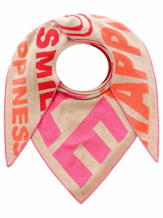 Zwillingsherz Dreieckstuch ZWILLINGSHERZ Grosse Freunde, Damen, beige, Obermaterial: 50% Baumwolle, 50% Polyacryl, Modet&uuml;cher Dreieckstuch, mit Schrift