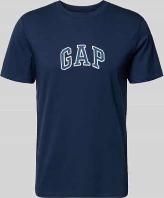 GAP T-Shirt mit Logo-Patch und Rundhalsausschnitt in Marine, Gr&ouml;&szlig;e XXL