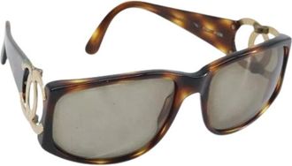 Chanel Pre-owned Accessories, female, Brown, Size: ONE SIZE Pre-owned Vintage Sunglasses
