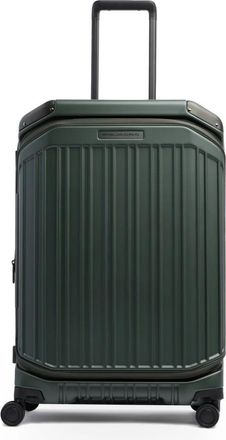Piquadro Uitzetbare Spinner Koffer met TSA-slot - unisex - Handbagage koffer - Groen - ONE Size - Polyester - Koffers