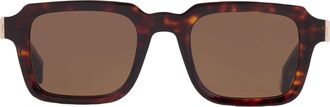 Chopard Polarized Brown Square Mens Sunglasses SCH376 909P 52