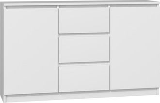 Topeshop Cazar C&oacute;moda Moderna 2 Puertas + 3 Cajones Dormitorio / Sal&oacute;n / Oficina Dimensiones: 75x120x40 Dise&ntilde;o Minimalista Mobiliario Funcional