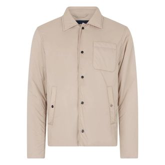 Herno Light Jackets, male, Beige, Size: 2XL Button-front Jacket