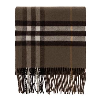Burberry Check Cashmere Scarf - unisex - Accessoires - Bruin - Maat: ONE Size Kasjmier