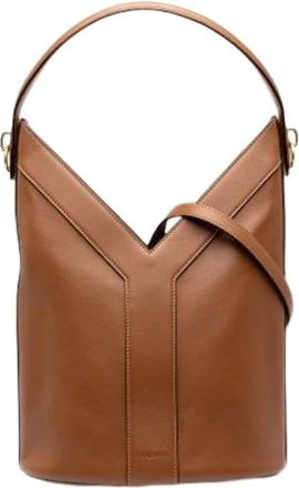 Saint Laurent Pre-owned Satchel - Dames - Vintage Tas - Bruin - ONE Size - Leer - Vintage