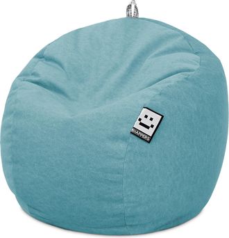 Happers Happers - Puff Pelota Terciopelo Vintage Turquesa &Uacute;nico Turquesa