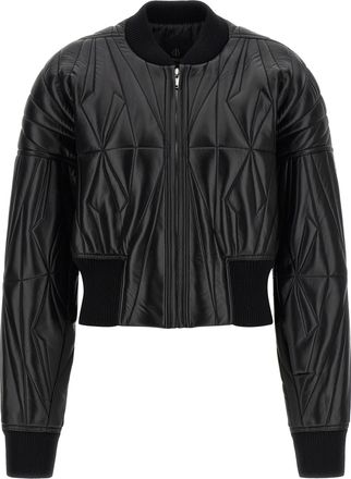 Rick Owens Black Lamb Leather Leather Mens Jacket