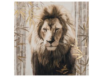 Schubiger M&ouml;bel Bild L&ouml;we im Bambus