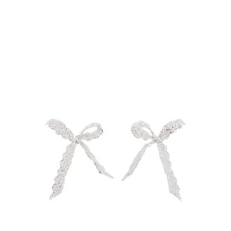Shushu/Tong Lace-effect Bow Earrings