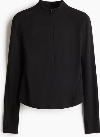 H&M SculptMove Sportshirt - Schwarz