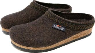 Stegmann Womens Original Cork Wool Clog In Teak