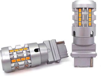 OEM Bombillas Led 3156 P27w 12-24v Sin Error Naranja 100% Can