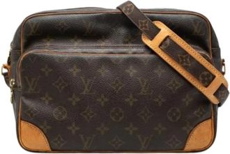 Louis Vuitton Pre-owned The Nil Crossbody - Dames - Vintage Schoudertas - Bruin - ONE Size - Leer - Vintage