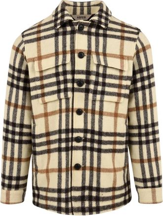 Aspesi Herenjas Model Cg 88 G863 Tigre II - Heren - Casual Overhemden - Bruin - S - Overhemden