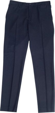 Incotex Washed Flannel Broek - Heren - Chinos - Blauw - 3XL - Broeken