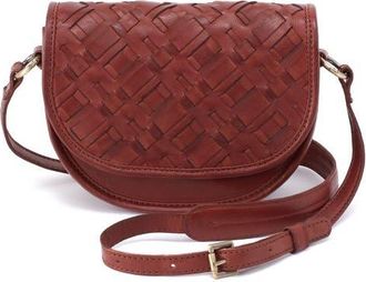 Hobo Small Kiva Leather Crossbody Bag in Chestnut at Nordstrom