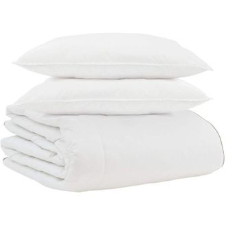 vidaXL Edred&oacute;n De Invierno Con Almohada 3 Pcs Pluma De Pato Vidaxl