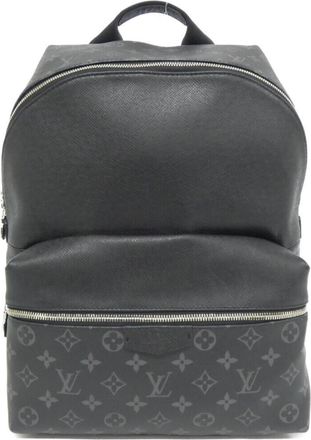 Louis Vuitton Black Taigarama Coated Canvas Leather Backpack (Pre-Owned)