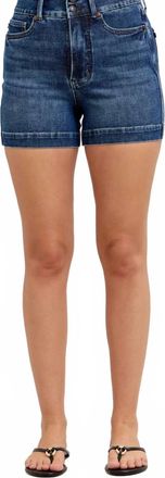 Judy Blue High Waist Tummy Control Slim Denim Short In Blue