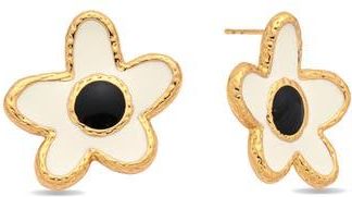 Eye Candy Los Angeles Rosetta Stud Earrings in Gold at Nordstrom Rack