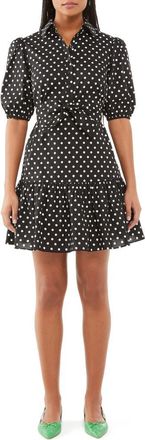 Kate Spade New York harmony dot shirtdress in Black at Nordstrom, Size Medium