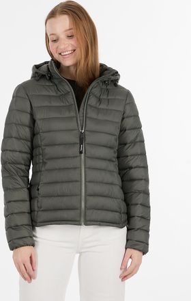 Ragwear Steppjacke RAGWEAR BOBIE, Damen, Gr. XXL, schwarz olive, Web, Obermaterial: 100% Polyester, unifarben, elastischer Bund, Jacken Steppjacke