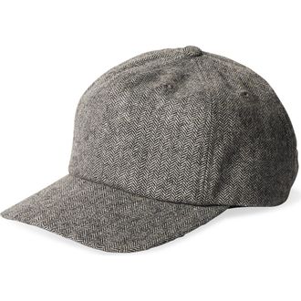 Brixton Shelby Netplus Baseball Cap in Grey/Black Herringbone at Nordstrom