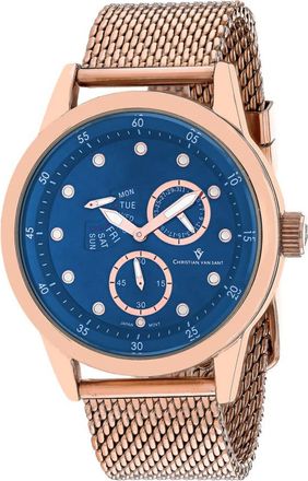 Christian Van Sant Rio Quartz Blue Dial Mens Watch CV8715