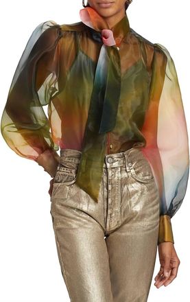 Marie Oliver Bonnie Blouse In Peridot