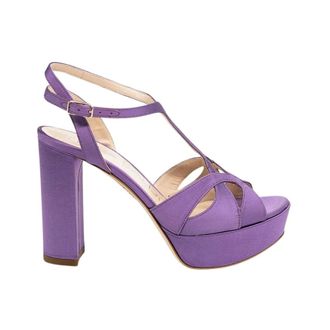 Lella Baldi Sandali con Tacco Alto - - Shoes - Donna - Viola - 38 EU