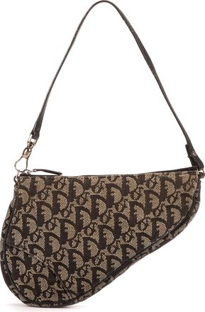 Dior Pre-owned Womens Vintage Saddle Handbag - Black - One Size