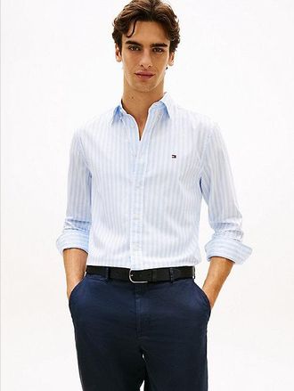 Tommy Hilfiger TH Flex Regular Fit Stripe Poplin Shirt