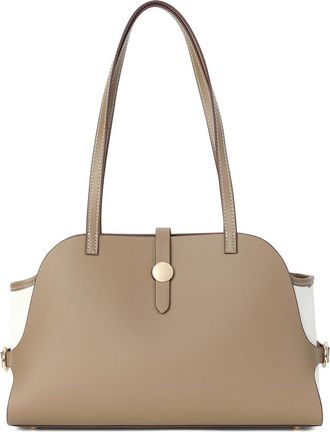 Tiffany & Fred Smooth Leather Dome-Shaped Shoulder Bag